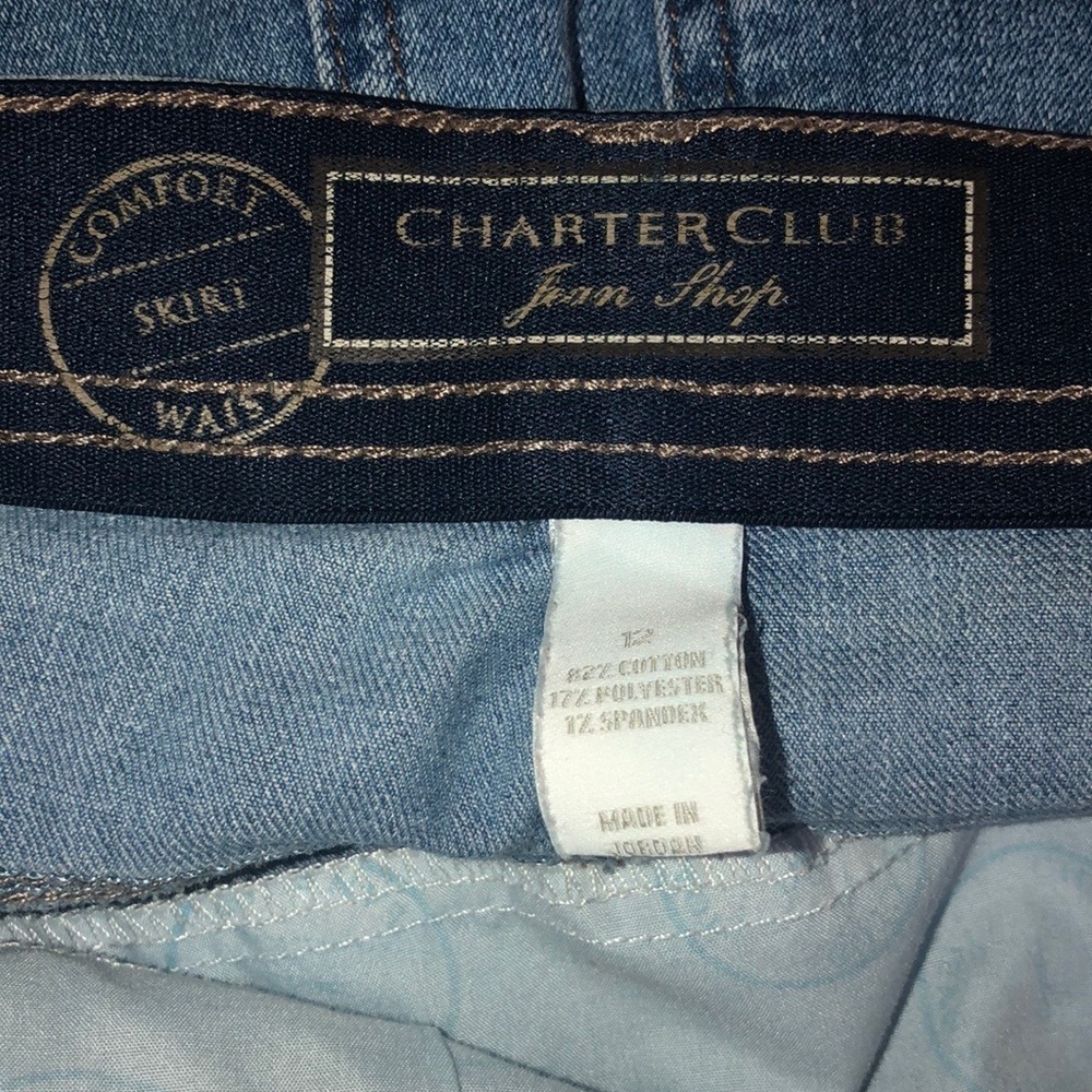 (Sold) VINTAGE CHARTER CLUB denim skirt - Picture 7 of 7